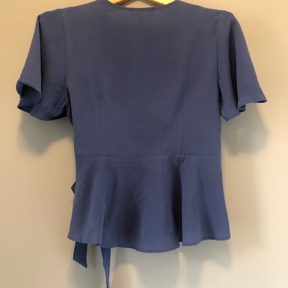 Monteau Blue aside-Tie Shirt - Picture 3 of 4